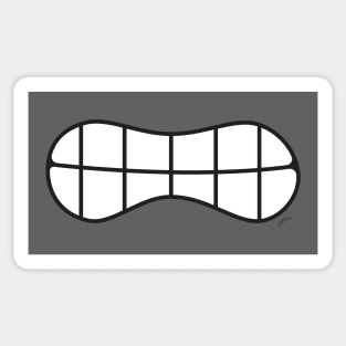 Gritty Smile (For Face Mask) Sticker